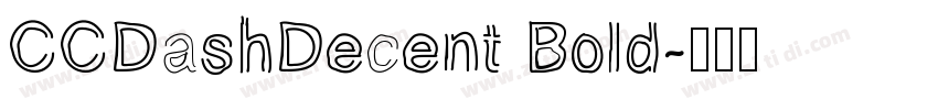 CCDashDecent Bold字体转换